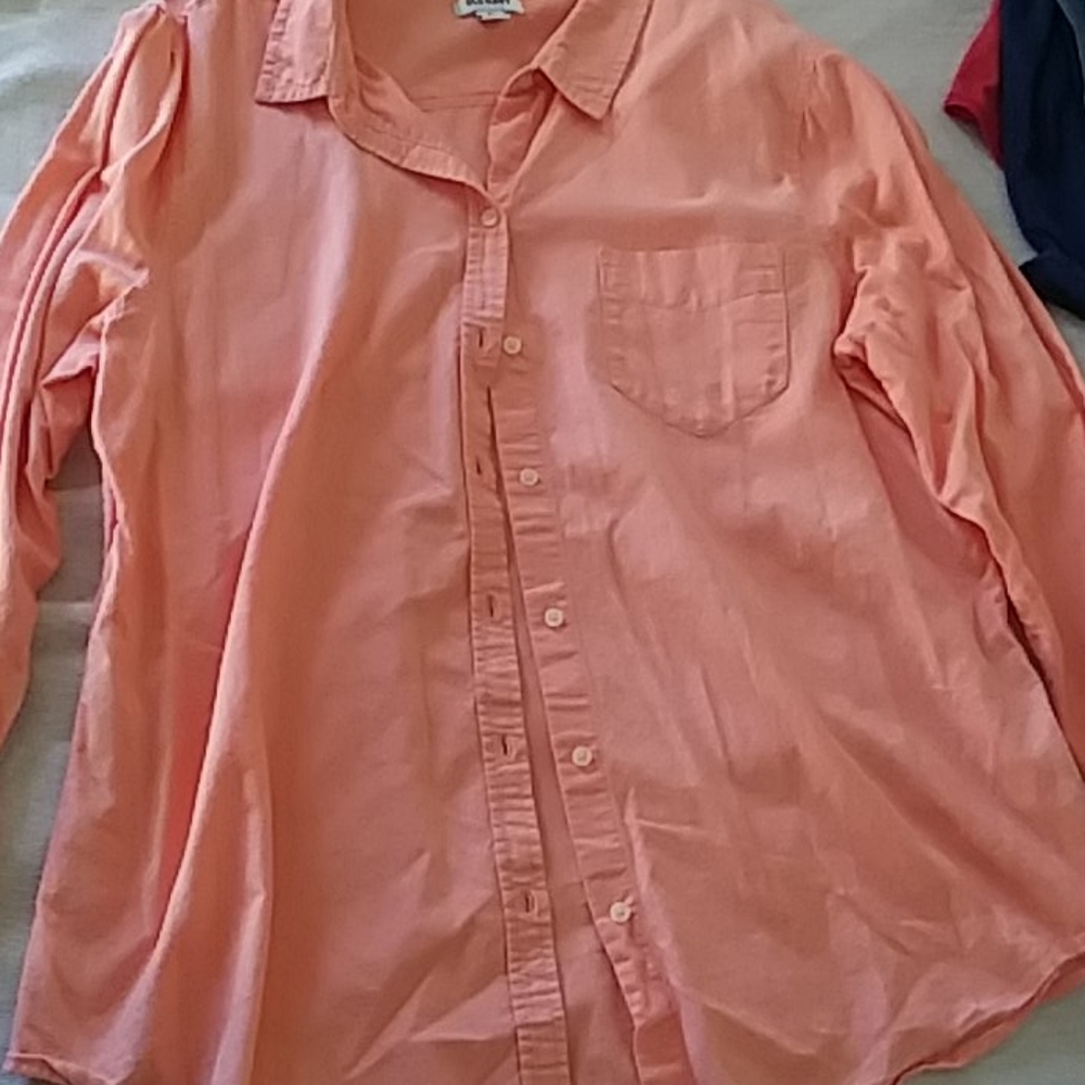 Old Navy Oxford Medium Orange Button Down
